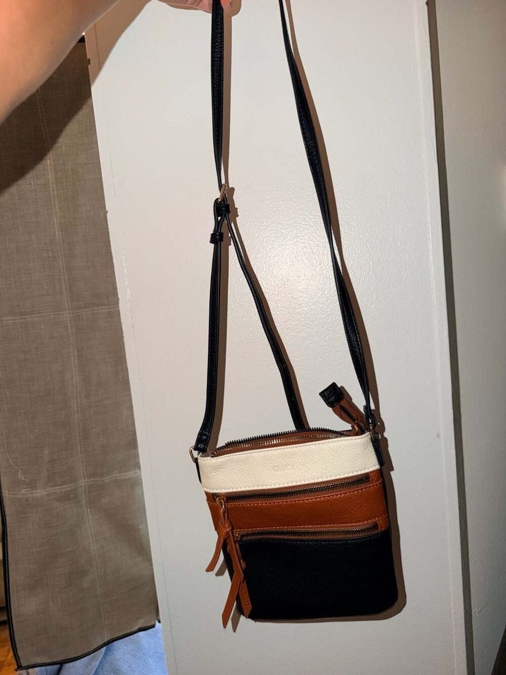 CLUCI Crossbody Bag Multi-Color Leather Handbag